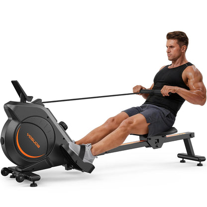 YOSUDA Magnetic Rowing Machine, 350 lbs Capacity, LCD Monitor, Tablet Holder, Comfortable Seat